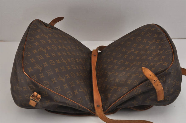 Authentic Louis Vuitton Monogram Saumur 35 Shoulder Cross Bag M42254 LV 4430J