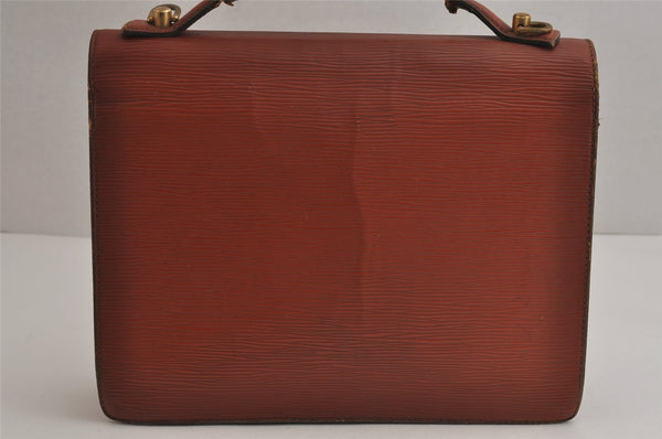 Authentic Louis Vuitton Epi Monceau 2Way Hand Bag Brown M52123 LV Junk 4431J