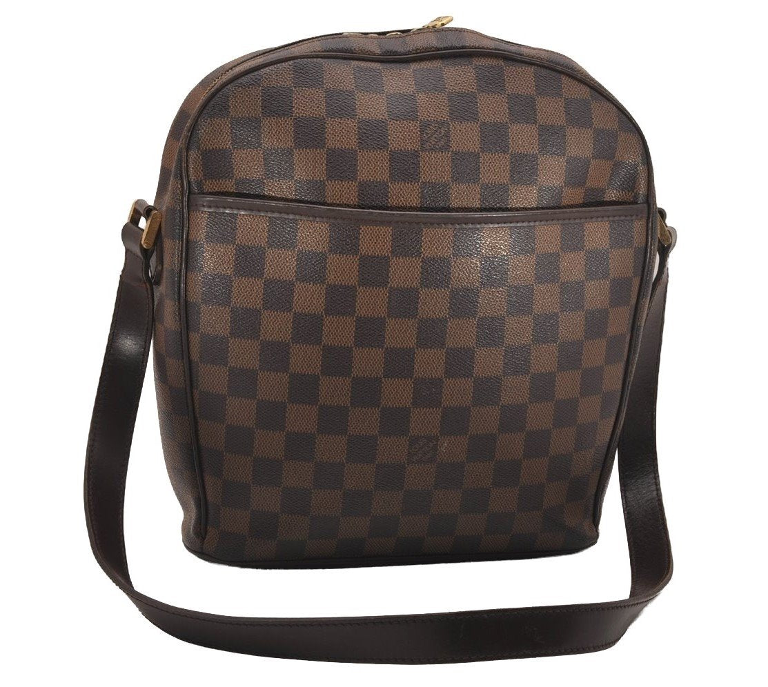 Authentic Louis Vuitton Damier Ipanema GM Shoulder Cross Bag N51292 LV 4433J