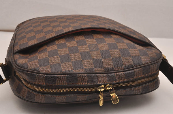 Authentic Louis Vuitton Damier Ipanema GM Shoulder Cross Bag N51292 LV 4433J
