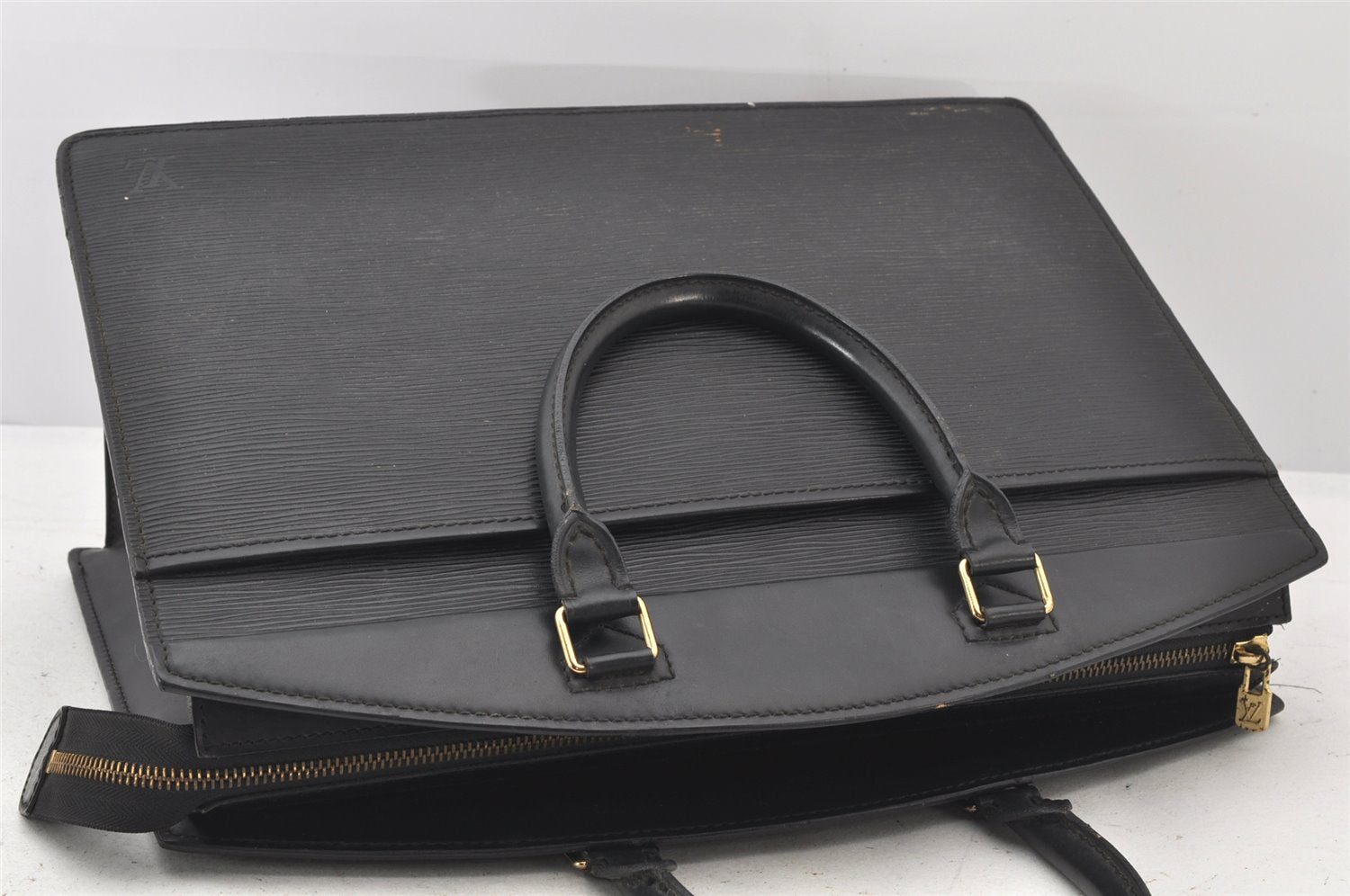 Authentic Louis Vuitton Epi Riviera Hand Bag Black M48182 LV Junk 4433K