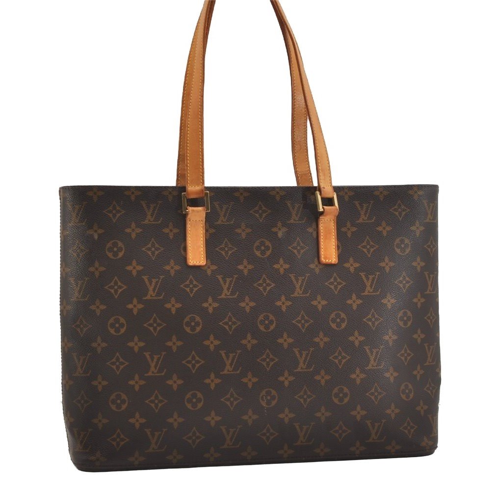 Authentic Louis Vuitton Monogram Luco Shoulder Tote Bag M51155 LV Junk 4434J