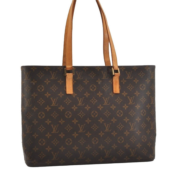 Authentic Louis Vuitton Monogram Luco Shoulder Tote Bag M51155 LV Junk 4434J