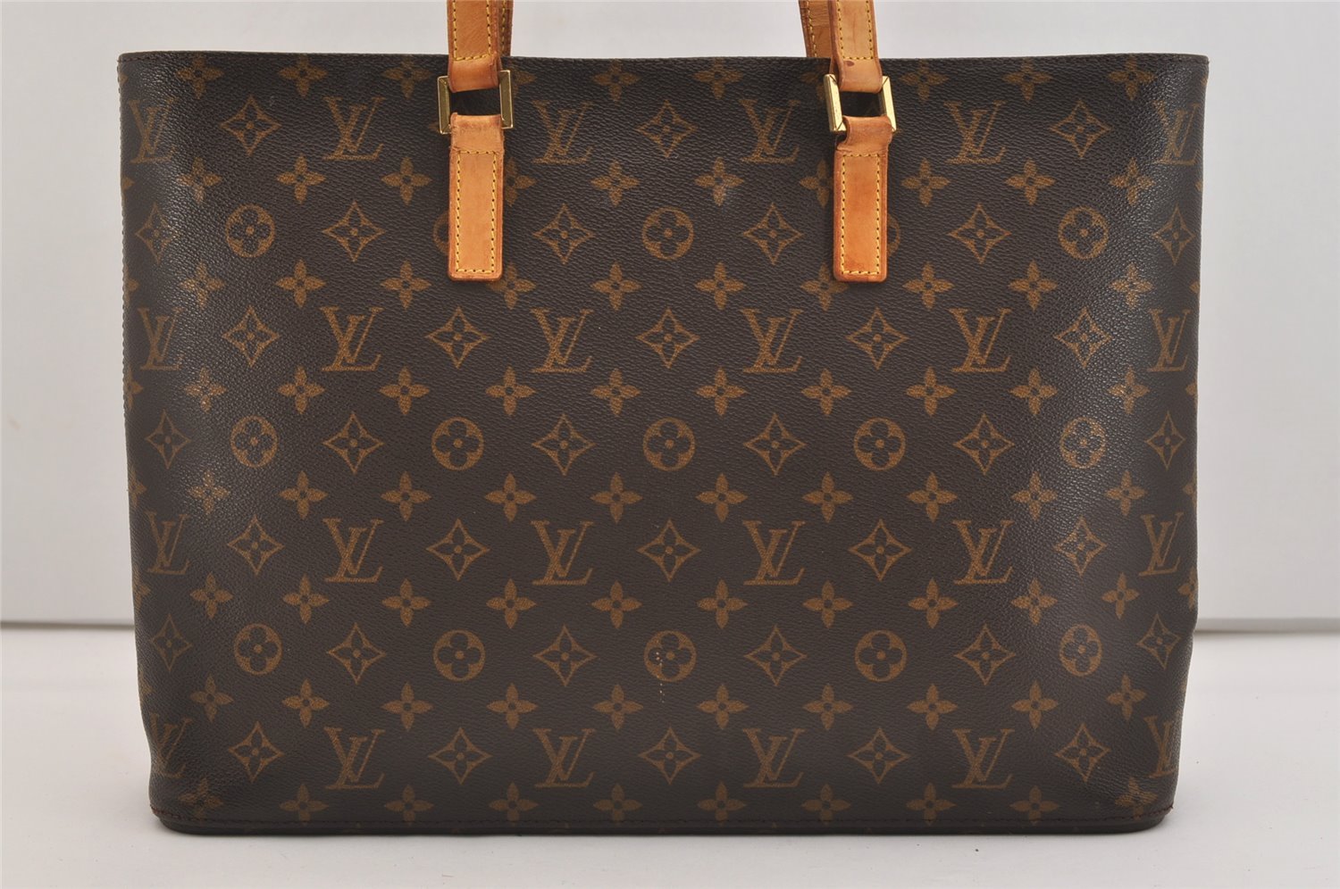 Authentic Louis Vuitton Monogram Luco Shoulder Tote Bag M51155 LV Junk 4434J