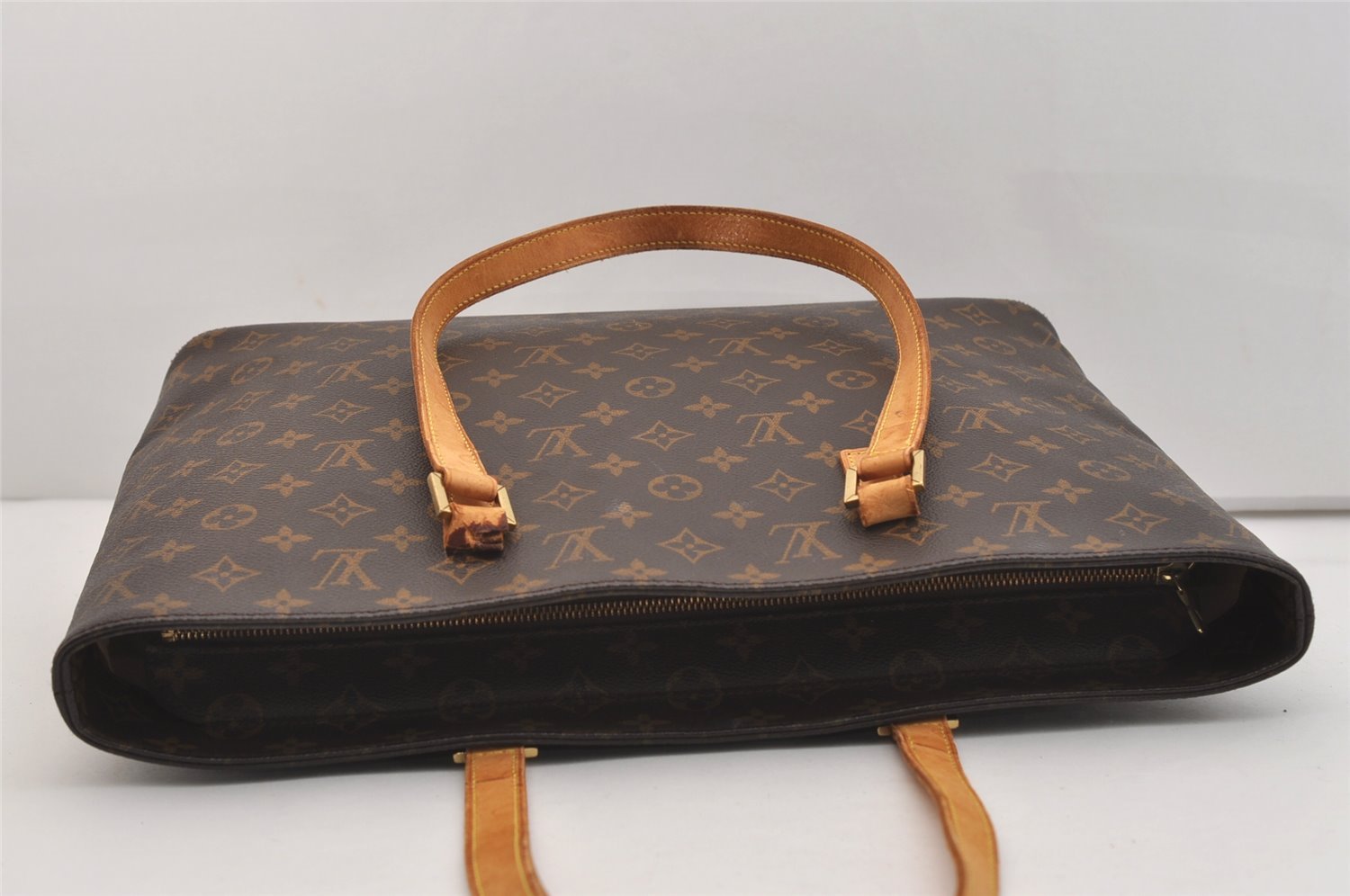 Authentic Louis Vuitton Monogram Luco Shoulder Tote Bag M51155 LV Junk 4434J