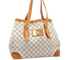 Authentic Louis Vuitton Damier Azur Hampstead MM N51206 Shoulder Tote Bag 4434K