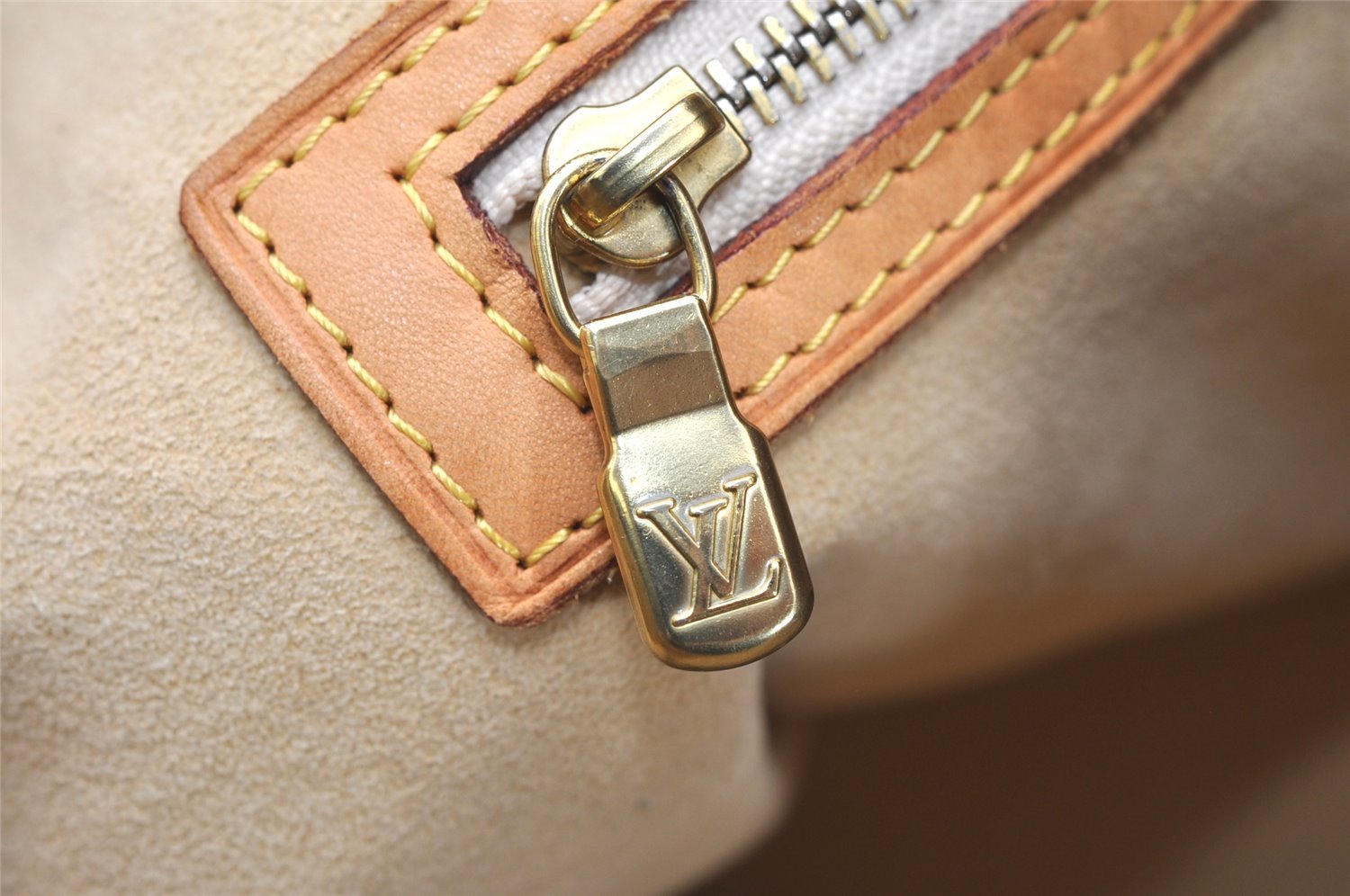 Authentic Louis Vuitton Damier Azur Hampstead MM N51206 Shoulder Tote Bag 4434K