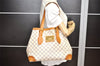 Authentic Louis Vuitton Damier Azur Hampstead MM N51206 Shoulder Tote Bag 4434K