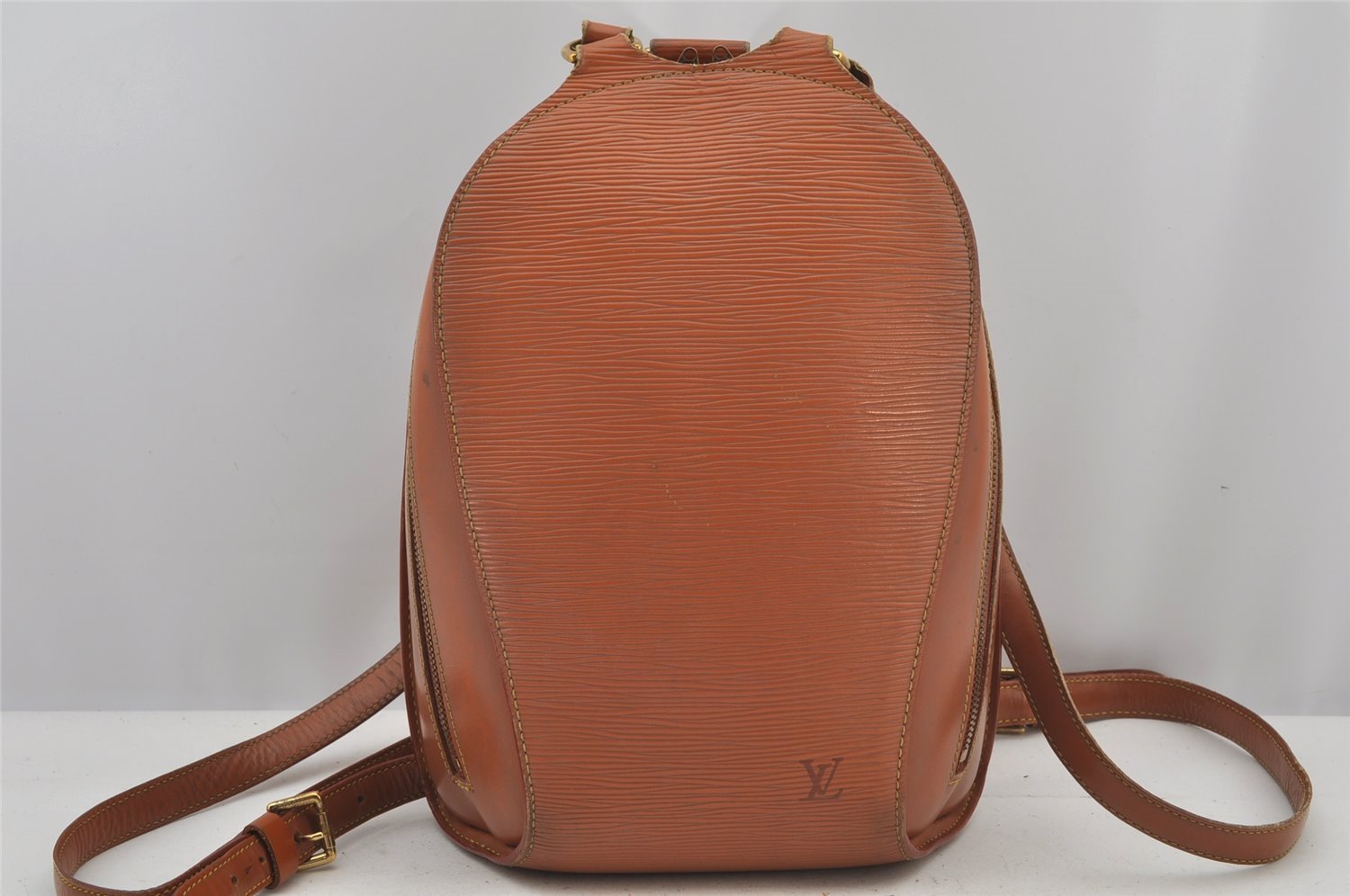 Authentic Louis Vuitton Epi Mabillon Backpack Brown M52233 LV 4435J