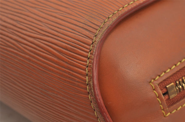 Authentic Louis Vuitton Epi Mabillon Backpack Brown M52233 LV 4435J