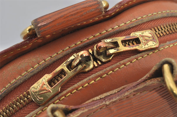 Authentic Louis Vuitton Epi Mabillon Backpack Brown M52233 LV 4435J