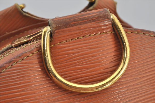 Authentic Louis Vuitton Epi Mabillon Backpack Brown M52233 LV 4435J