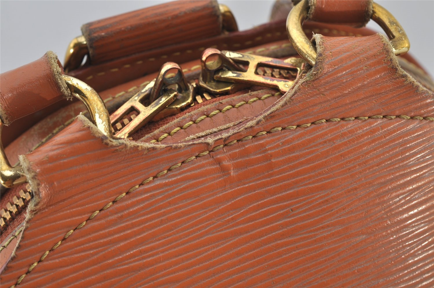 Authentic Louis Vuitton Epi Mabillon Backpack Brown M52233 LV 4435J