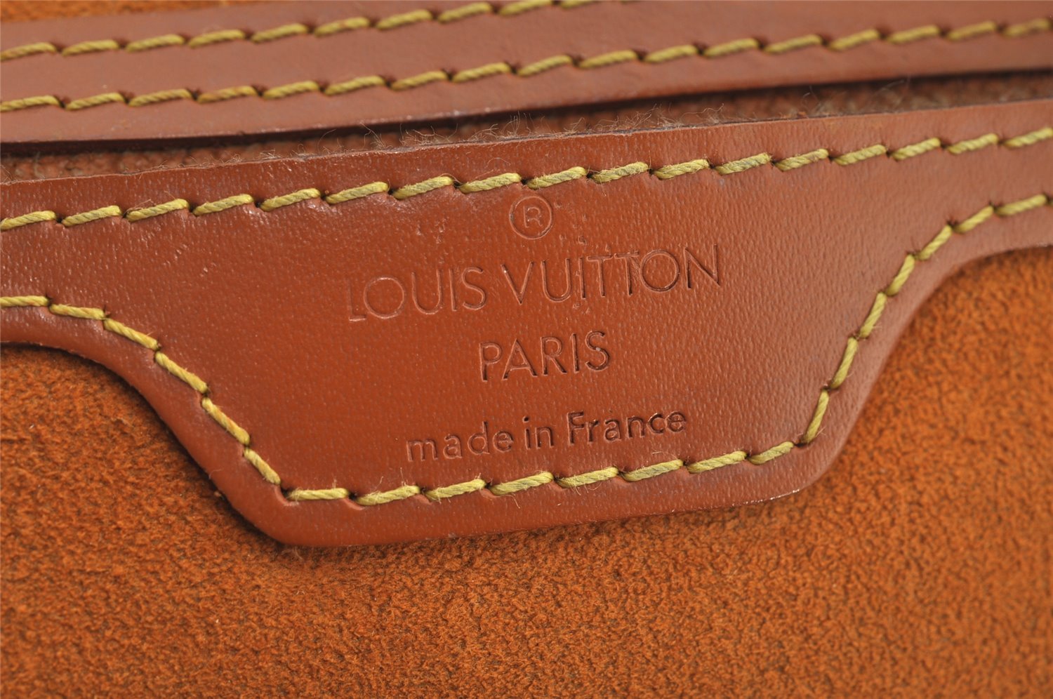 Authentic Louis Vuitton Epi Mabillon Backpack Brown M52233 LV 4435J