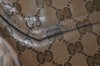 Authentic GUCCI GG Crystal Shoulder Cross Bag GG PVC Leather 272351 Brown 4435K