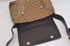 Authentic GUCCI GG Crystal Shoulder Cross Bag GG PVC Leather 272351 Brown 4435K