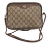Authentic GUCCI Shoulder Cross Body Bag GG PVC Leather Brown Junk 4436J