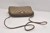 Authentic GUCCI Shoulder Cross Body Bag GG PVC Leather Brown Junk 4436J