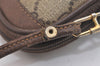 Authentic GUCCI Shoulder Cross Body Bag GG PVC Leather Brown Junk 4436J