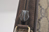 Authentic GUCCI Shoulder Cross Body Bag GG PVC Leather Brown Junk 4436J