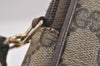 Authentic GUCCI Shoulder Cross Body Bag GG PVC Leather Brown Junk 4436J