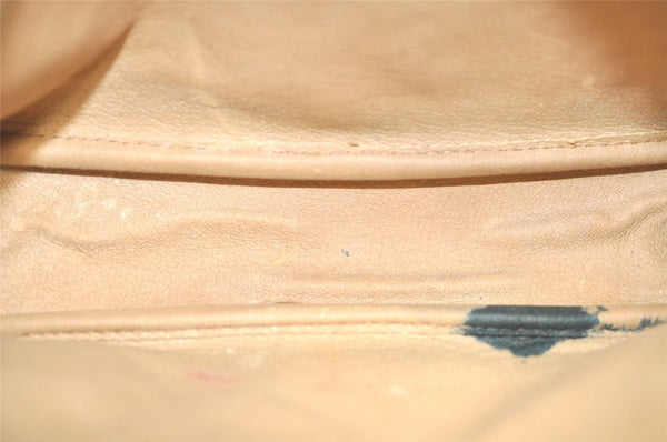 Authentic GUCCI Shoulder Cross Body Bag GG PVC Leather Brown Junk 4436J