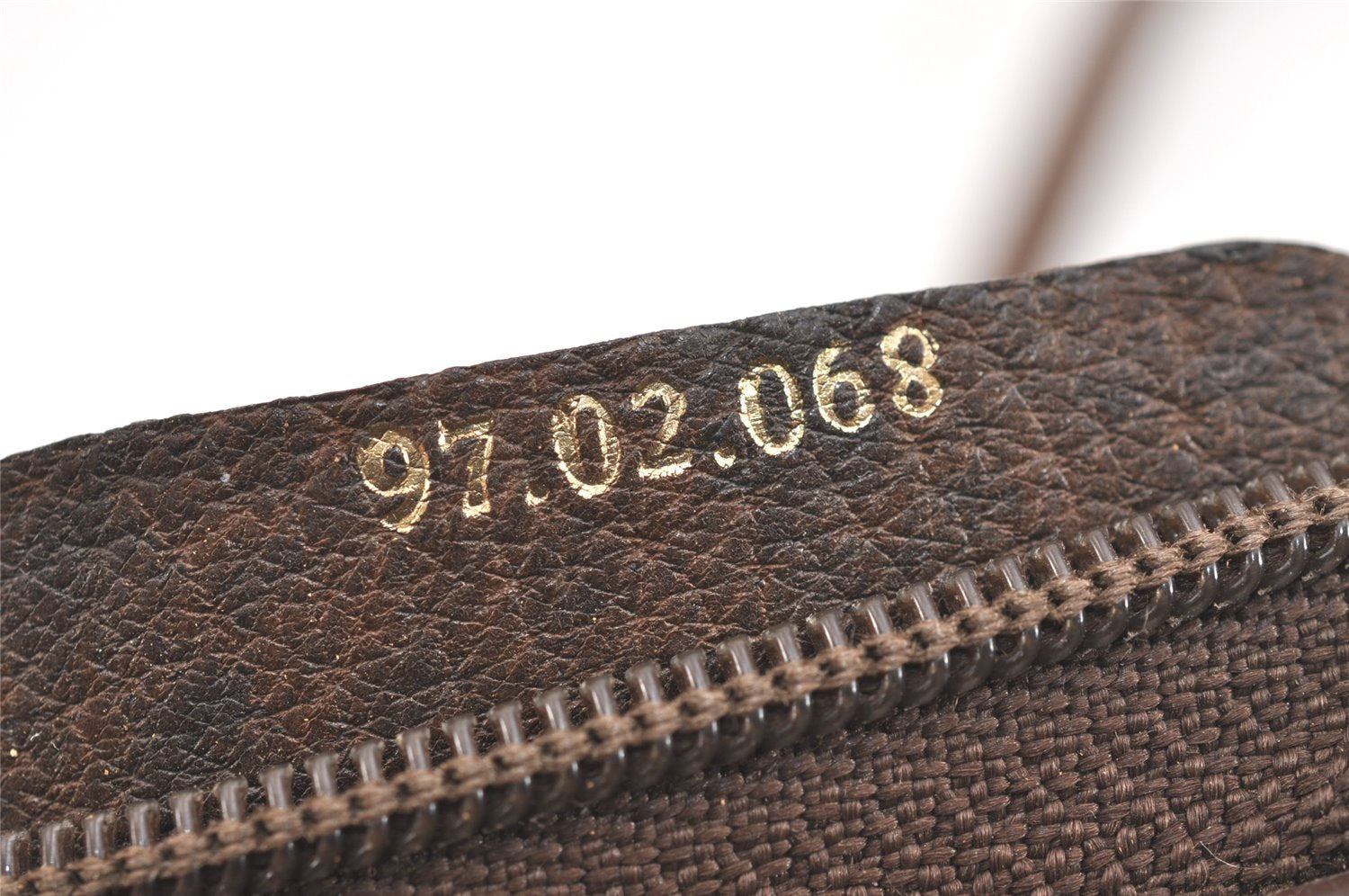 Authentic GUCCI Shoulder Cross Body Bag GG PVC Leather Brown Junk 4436J