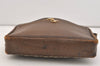 Authentic GUCCI Vintage Shoulder Bag Purse GG PVC Leather Brown Junk 4437J