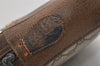Authentic GUCCI Vintage Shoulder Bag Purse GG PVC Leather Brown Junk 4437J