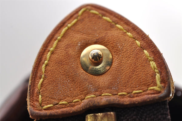 Auth Louis Vuitton Vernis Rose Wood Avenue Shoulder Bag Wine Red M93510 LV 4438I