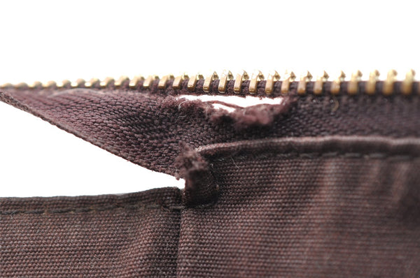 Auth Louis Vuitton Vernis Rose Wood Avenue Shoulder Bag Wine Red M93510 LV 4438I