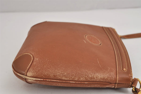 Authentic GUCCI Vintage Shoulder Cross Body Bag Purse Leather Brown 4438J
