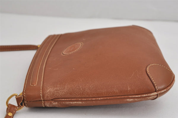 Authentic GUCCI Vintage Shoulder Cross Body Bag Purse Leather Brown 4438J