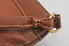 Authentic GUCCI Vintage Shoulder Cross Body Bag Purse Leather Brown 4438J