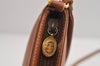 Authentic GUCCI Vintage Shoulder Cross Body Bag Purse Leather Brown 4438J