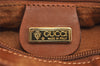 Authentic GUCCI Vintage Shoulder Cross Body Bag Purse Leather Brown 4438J