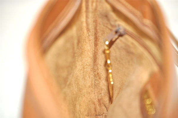 Authentic GUCCI Vintage Shoulder Cross Body Bag Purse Leather Brown 4438J