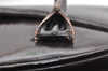 Authentic Christian Dior Double Saddle Trotter Boston Bag Enamel Brown 4438K