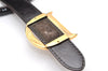 Authentic Christian Dior Double Saddle Trotter Boston Bag Enamel Brown 4438K