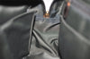Authentic Christian Dior Double Saddle Trotter Boston Bag Enamel Brown 4438K