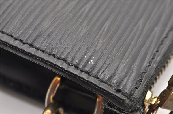 Authentic Louis Vuitton Epi Pochette Accessoires Pouch Black M52942 LV 4439I