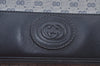 Authentic GUCCI Micro GG PVC Leather Shoulder Cross Bag Navy Blue Junk 4439J