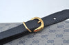 Authentic GUCCI Micro GG PVC Leather Shoulder Cross Bag Navy Blue Junk 4439J