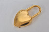 Authentic HERMES Cadena Padlock Le fantasie Heart Gold Plating Junk 4439K