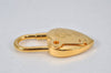 Authentic HERMES Cadena Padlock Le fantasie Heart Gold Plating Junk 4439K