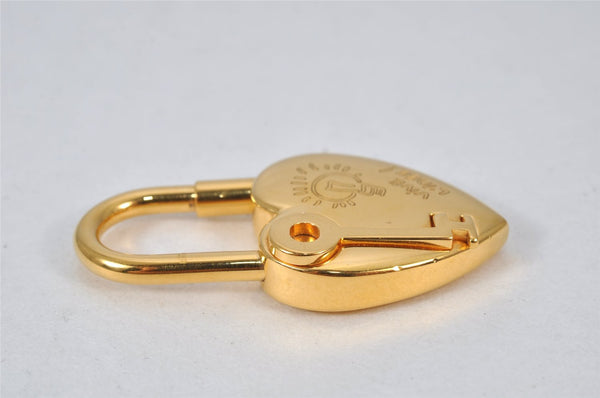 Authentic HERMES Cadena Padlock Le fantasie Heart Gold Plating Junk 4439K