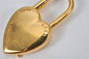 Authentic HERMES Cadena Padlock Le fantasie Heart Gold Plating Junk 4439K