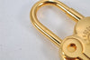 Authentic HERMES Cadena Padlock Le fantasie Heart Gold Plating Junk 4439K