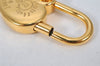 Authentic HERMES Cadena Padlock Le fantasie Heart Gold Plating Junk 4439K