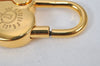 Authentic HERMES Cadena Padlock Le fantasie Heart Gold Plating Junk 4439K